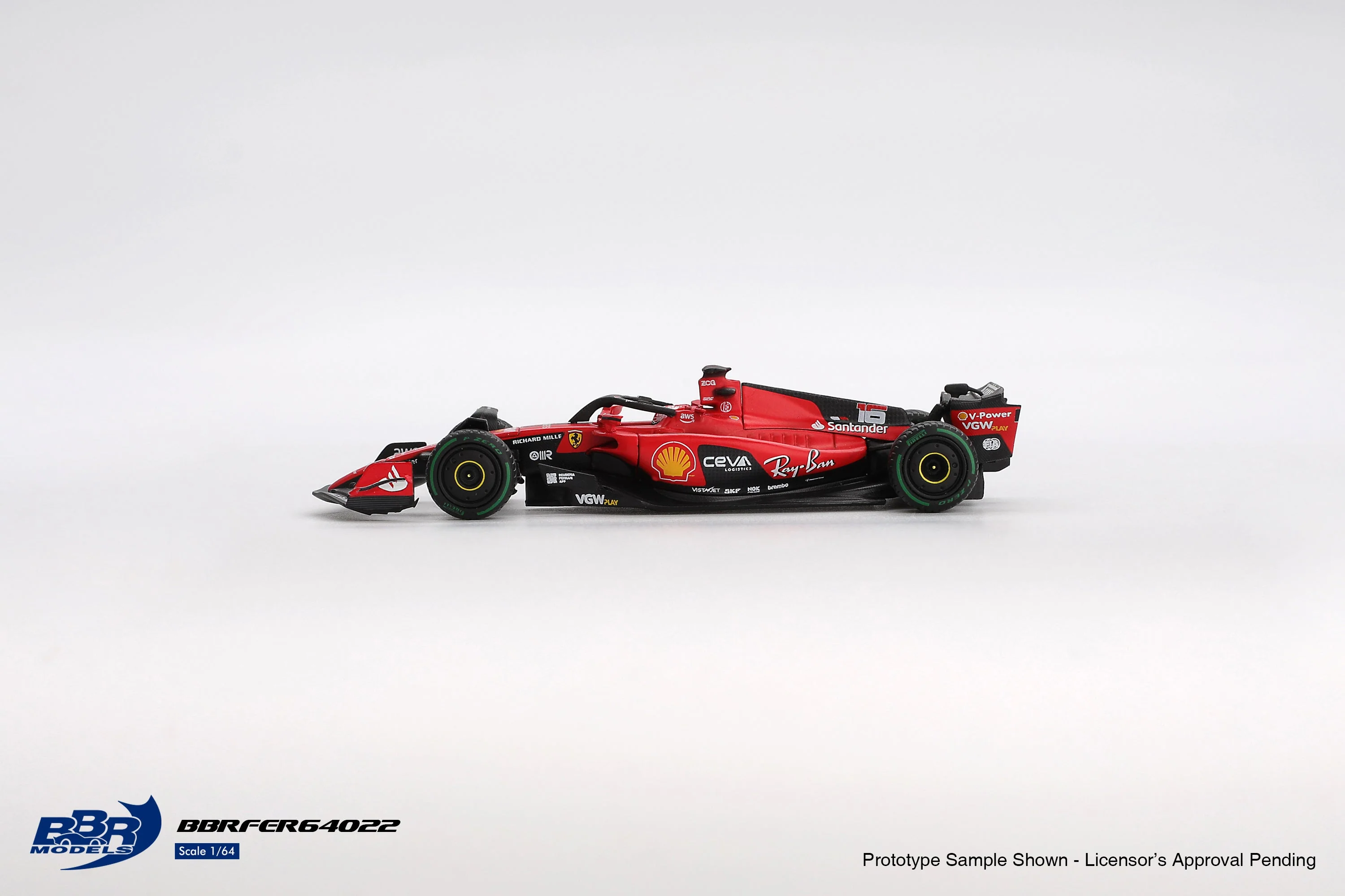 BBR Models - Ferrari SF23 #16 Charles Leclerc Monaco GP 2023 - Scala 1/64 BBRFER64022 - Image 3