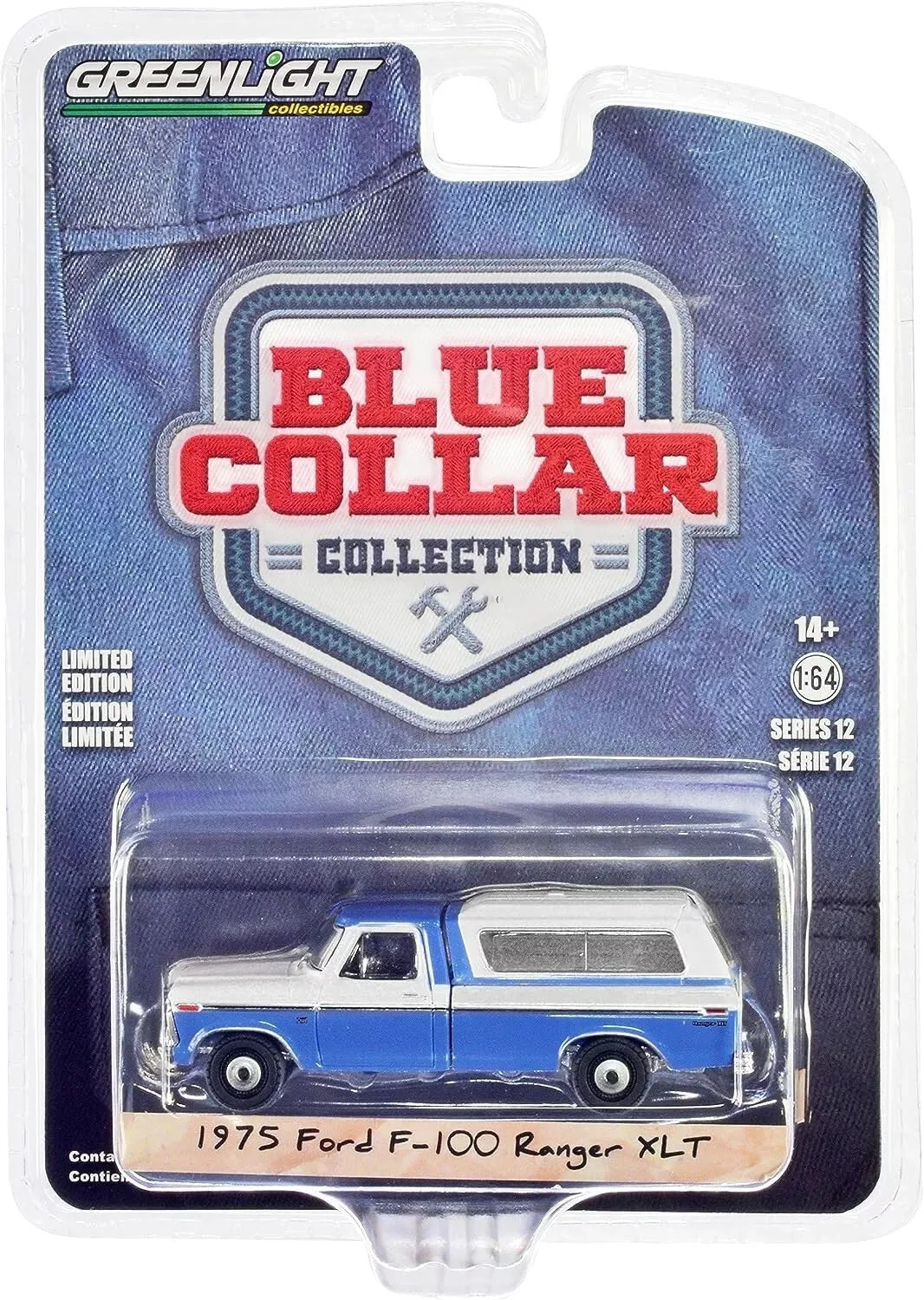 Greenlight - Ford F-100 Ranger XLT 1975 Blue Collar - Greenlight - Scala 1/64