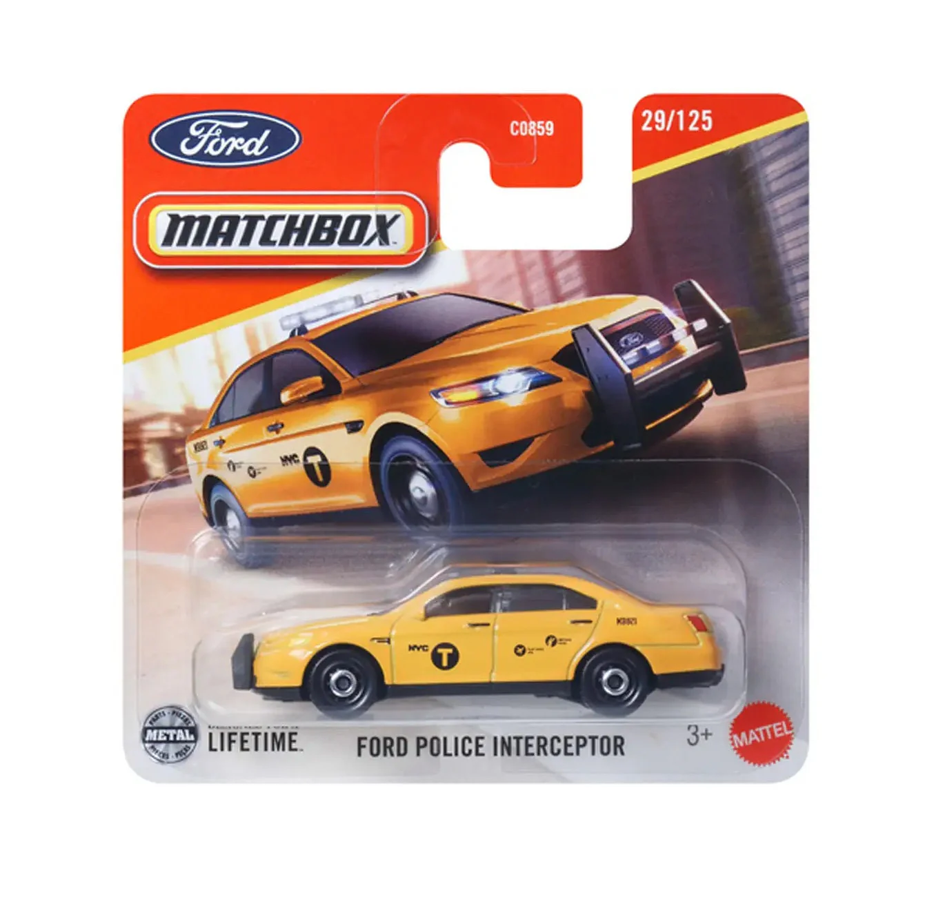 Matchbox - Ford Police Interceptor #29 - Scala 1/64 Circa