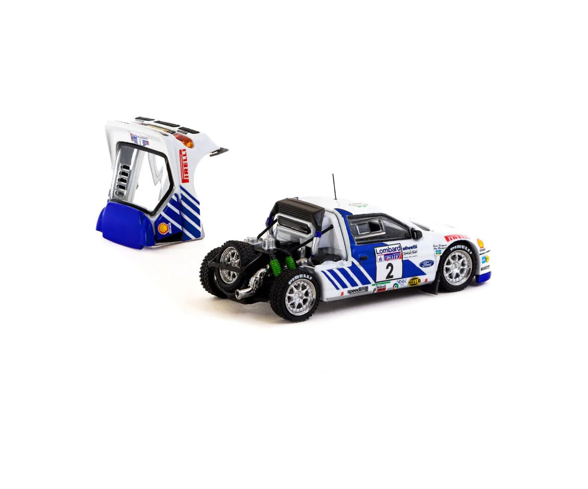 Tarmac Works - Ford RS200 Lombard RAC Rally 1986 #2 - HOBBY64+ - Scala 1/64 T64P-001-86RAC02 - Image 3
