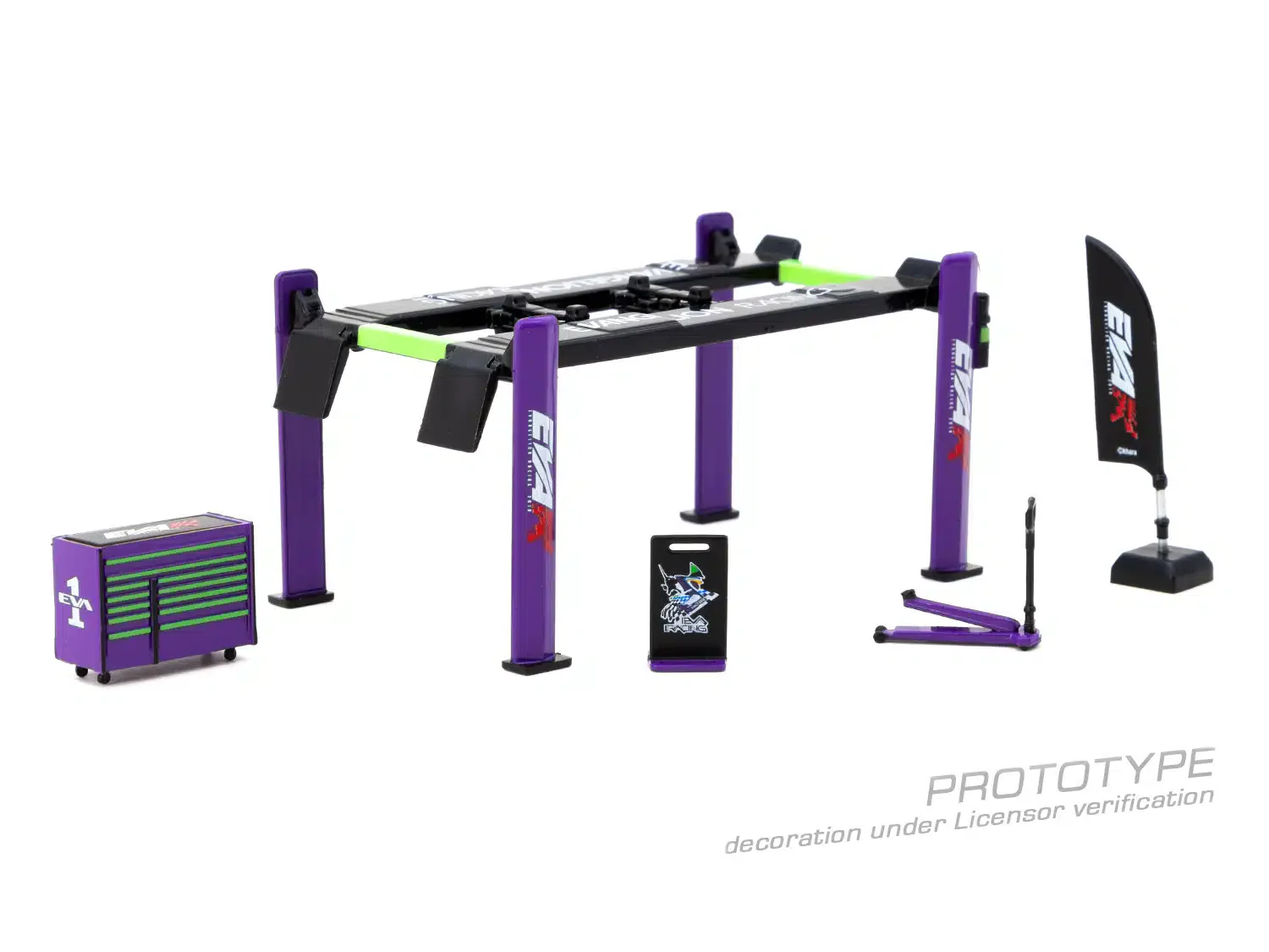 Tarmac Works - Garage tools set EVA Racing - PARTS64 - Scala 1/64 T64A-TL001-EVA - Image 2