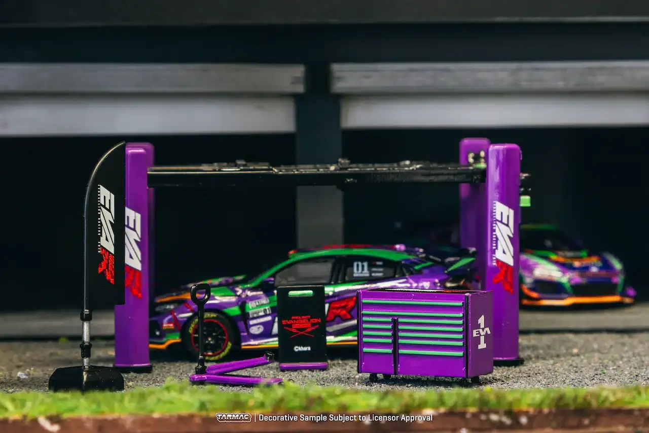Tarmac Works - Garage tools set EVA Racing - PARTS64 - Scala 1/64 T64A-TL001-EVA - Image 4