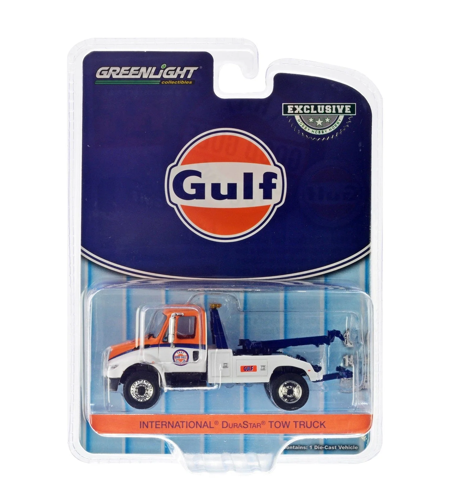 Greenlight - International Durastar 4400 Tow Truck "Gulf Oil" - Hobby Exclusive - Scala 1/64