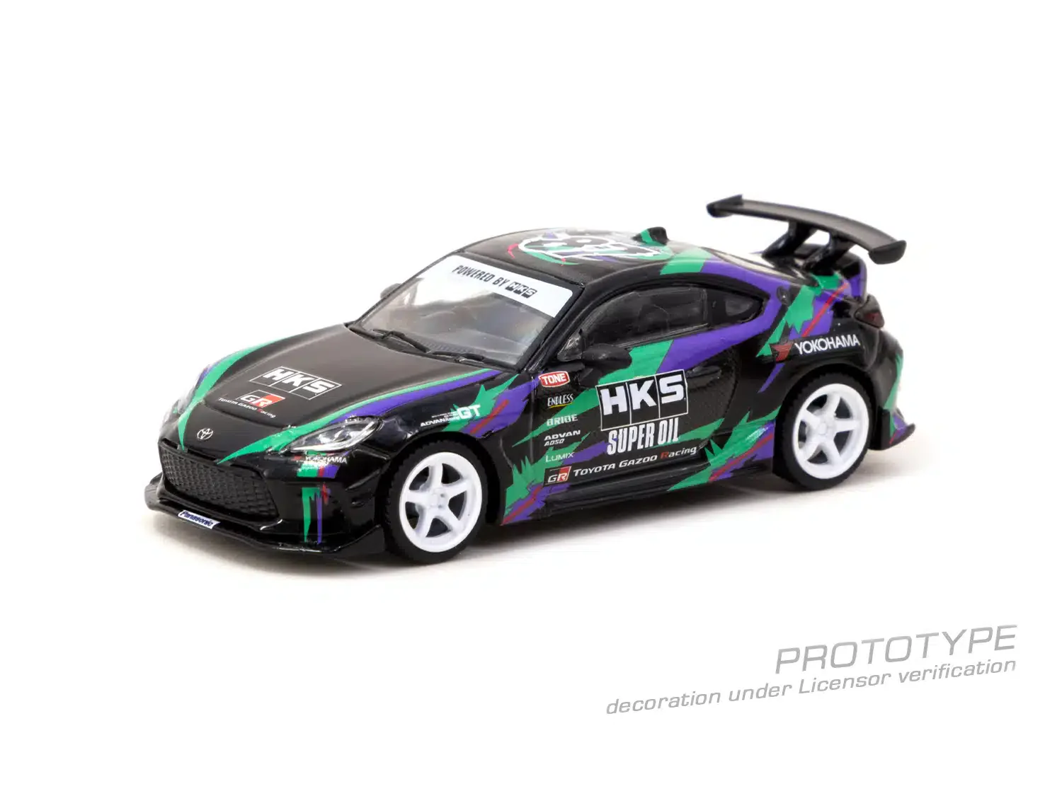 Tarmac Works - HKS Toyota GR86 Black - GLOBAL64 - Scala 1/64 T64G-038-BK - Image 2
