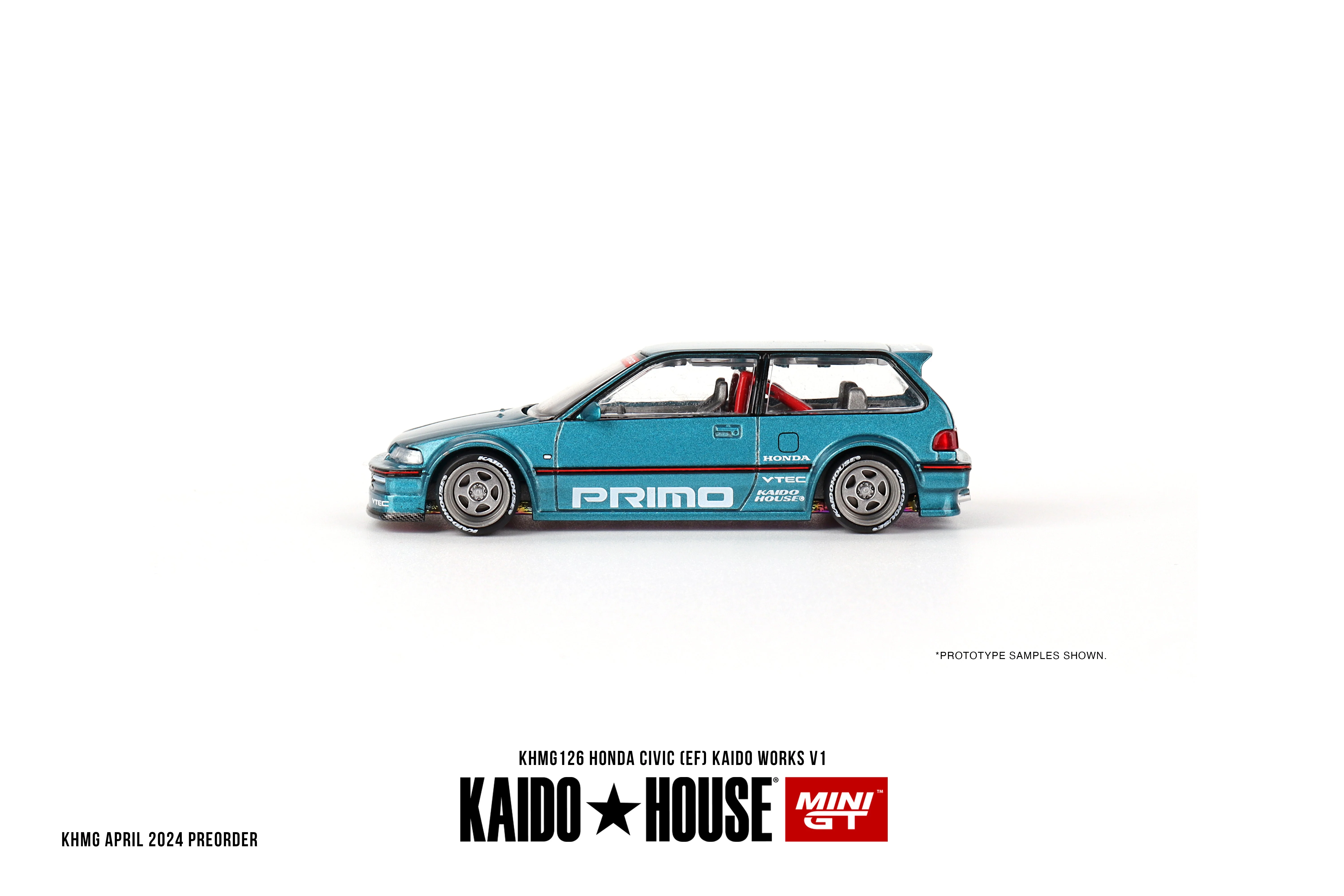 Mini GT - Honda Civic (EF) Kaido Works V1 - KAIDO HOUSE - Scala 1/64 KHMG126 - Image 5