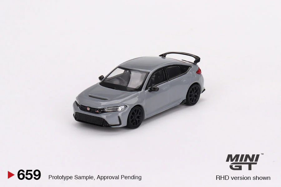 Mini GT - Honda Civic Type R Sonic Gray Pearl 2023 - Scala 1/64 MGT00659 - Image 2
