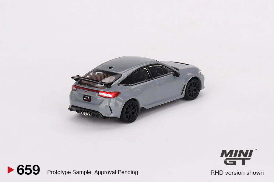 Mini GT - Honda Civic Type R Sonic Gray Pearl 2023 - Scala 1/64 MGT00659 - Image 3