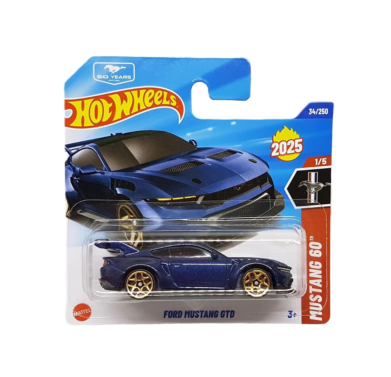Hot Wheels - Ford Mustang GTD - HW Mustang 60th 1/5 - Scala 1/64 Circa