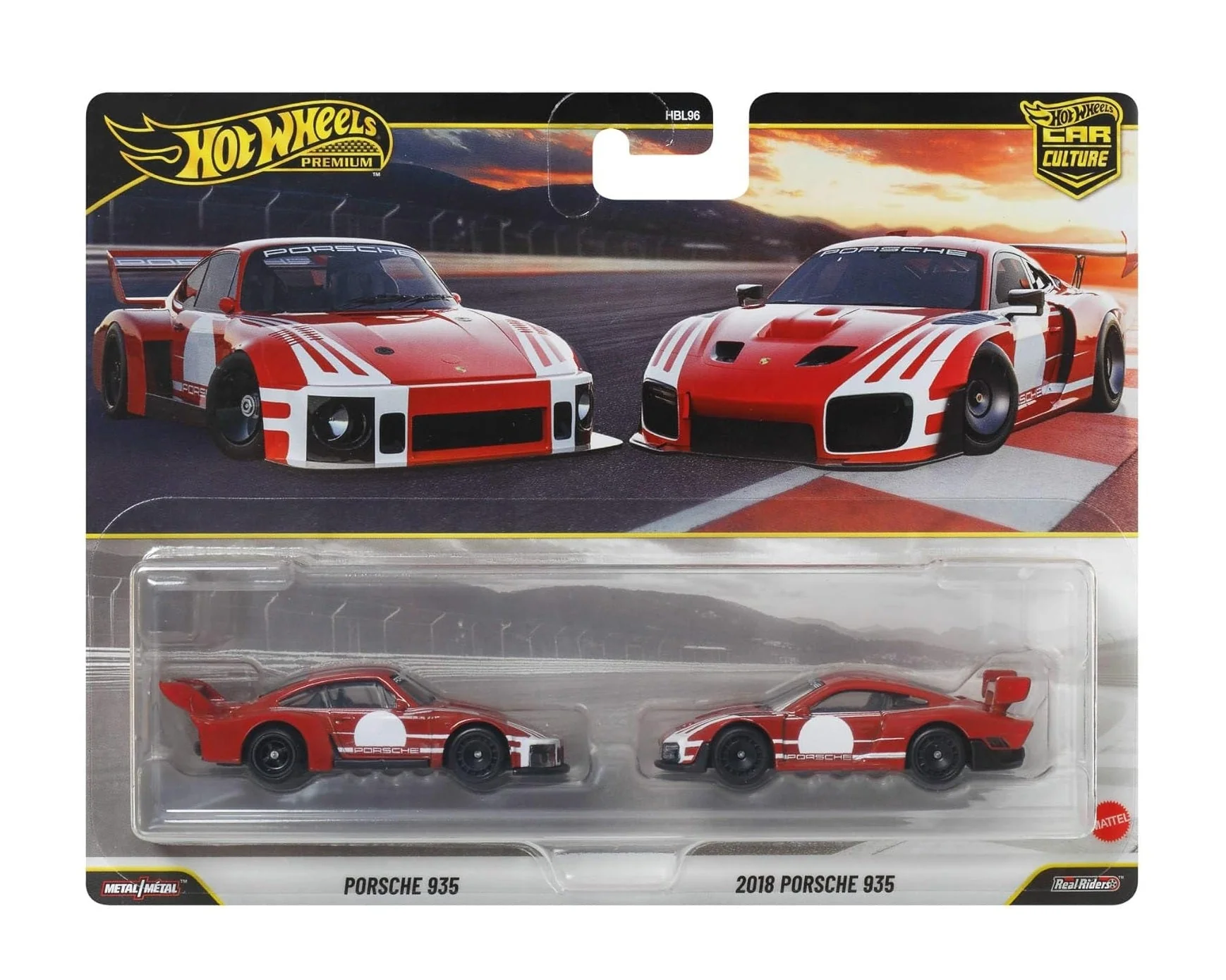 Hot Wheels Premium - 2-Pack Porsche 935 - 2018 Porsche 935 - Scala 1/64