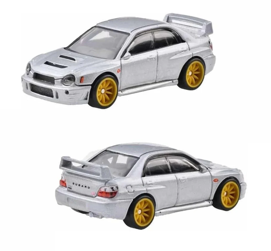 Hot Wheels Premium 2-Pack Subaru Impreza WRX / '16 Subaru WRX STI - Scala 1/64 - Image 3
