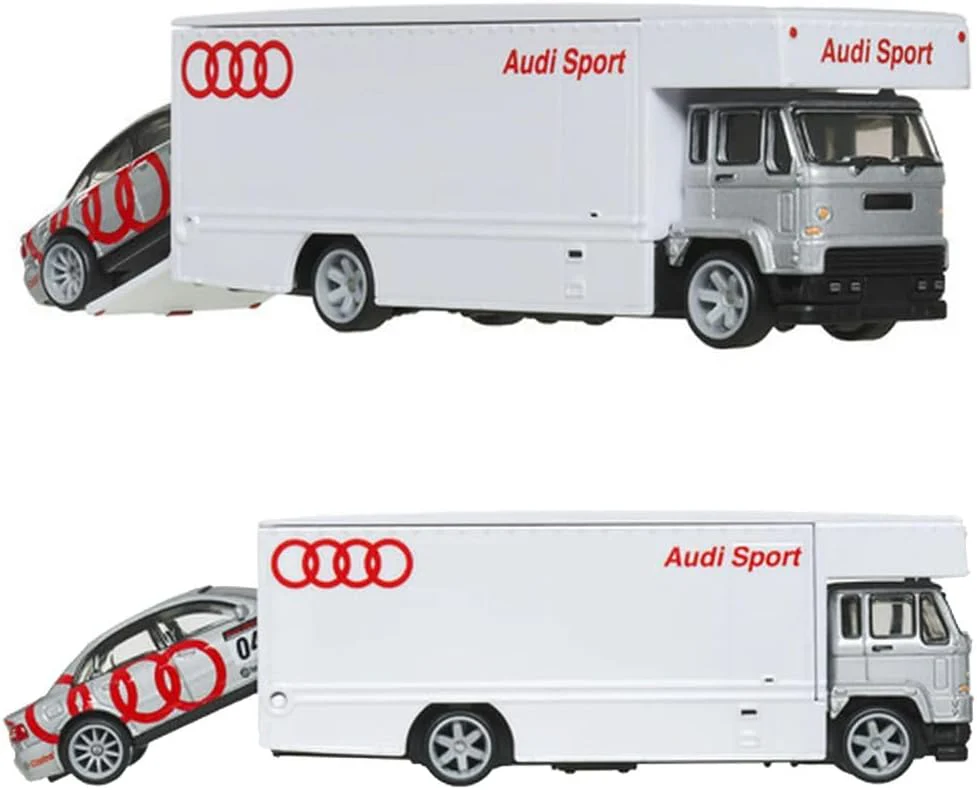 Hot Wheels Premium - Audi S4 Quattro + Fleet Flyer - Series Car Culture Team Transport - Scala 1/64 - Image 4
