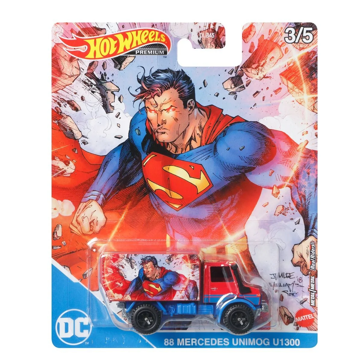 Hot Wheels Premium - DC Comics Superman 88 Mercedes Unimog U1300 - Scala 1/64