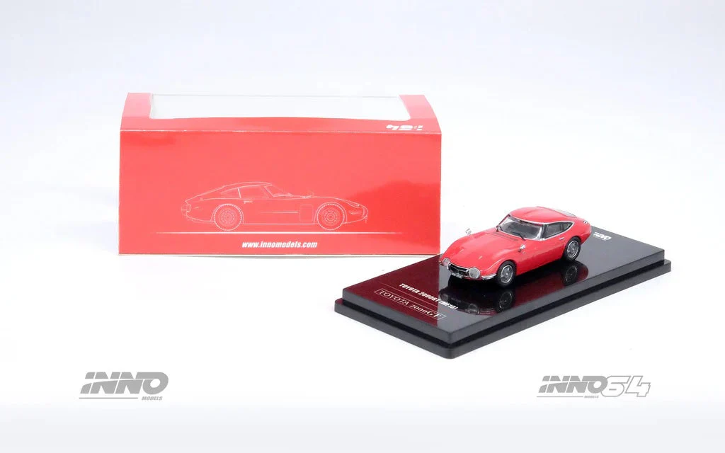 INNO64 - Toyota 2000GT (MF10) Solar Red - Scala 1/64 IN64-2000GT-RED - Image 4