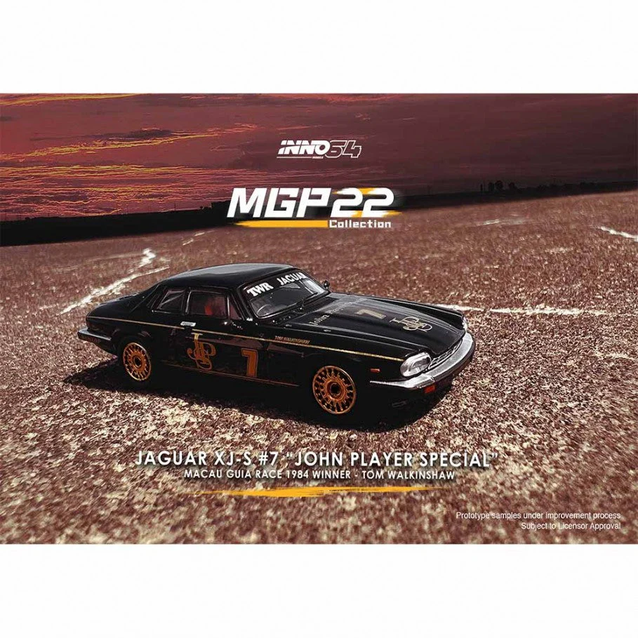 INNO64 - Jaguar XJ-S #7 `John Player Special` Macau Guia Race 1984 Winner - Scala 1/64 IN64-XJS-MGP22JPS - Image 3