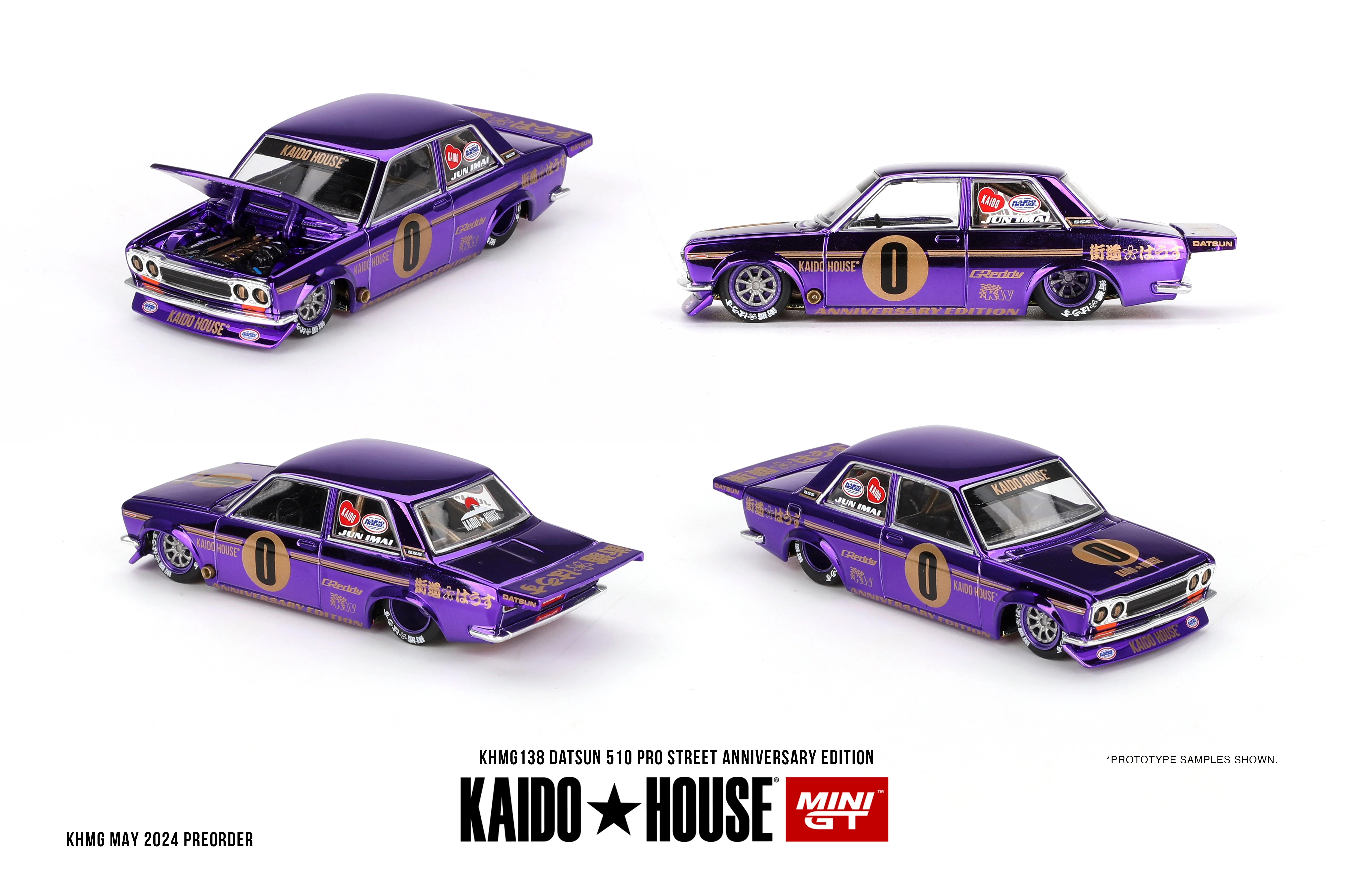 Mini GT - Datsun 510 Pro Street Anniversary Edition - KAIDO HOUSE - Scala 1/64 KHMG138