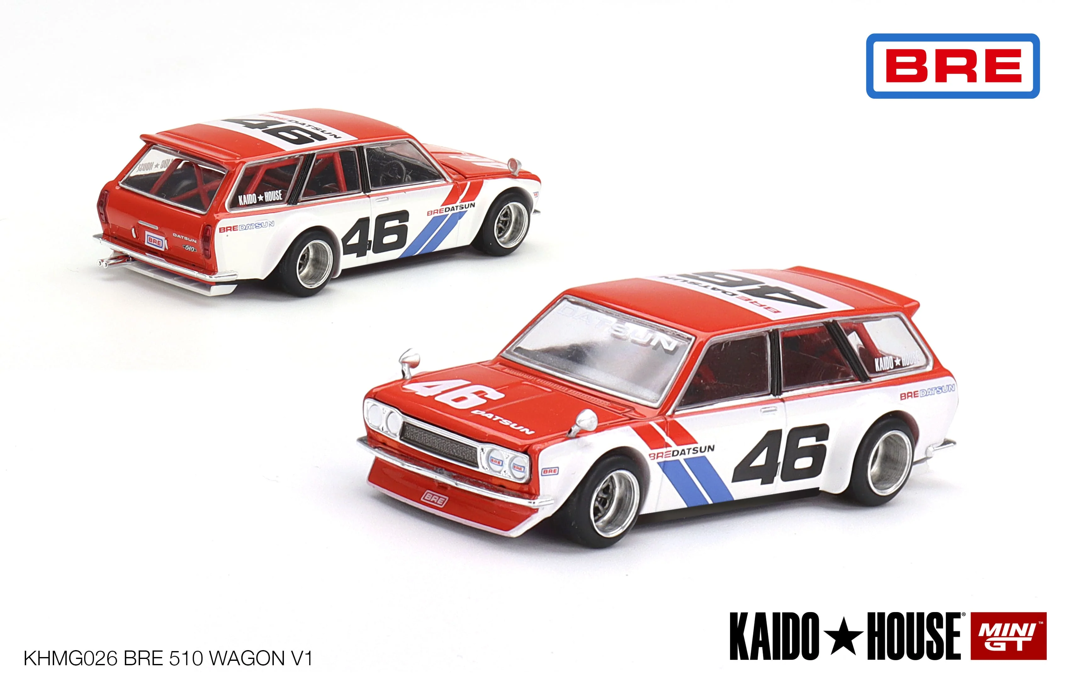 KAIDO HOUSE Mini GT - Datsun KAIDO 510 Wagon BRE V1 - Scala 1/64 KHMG026