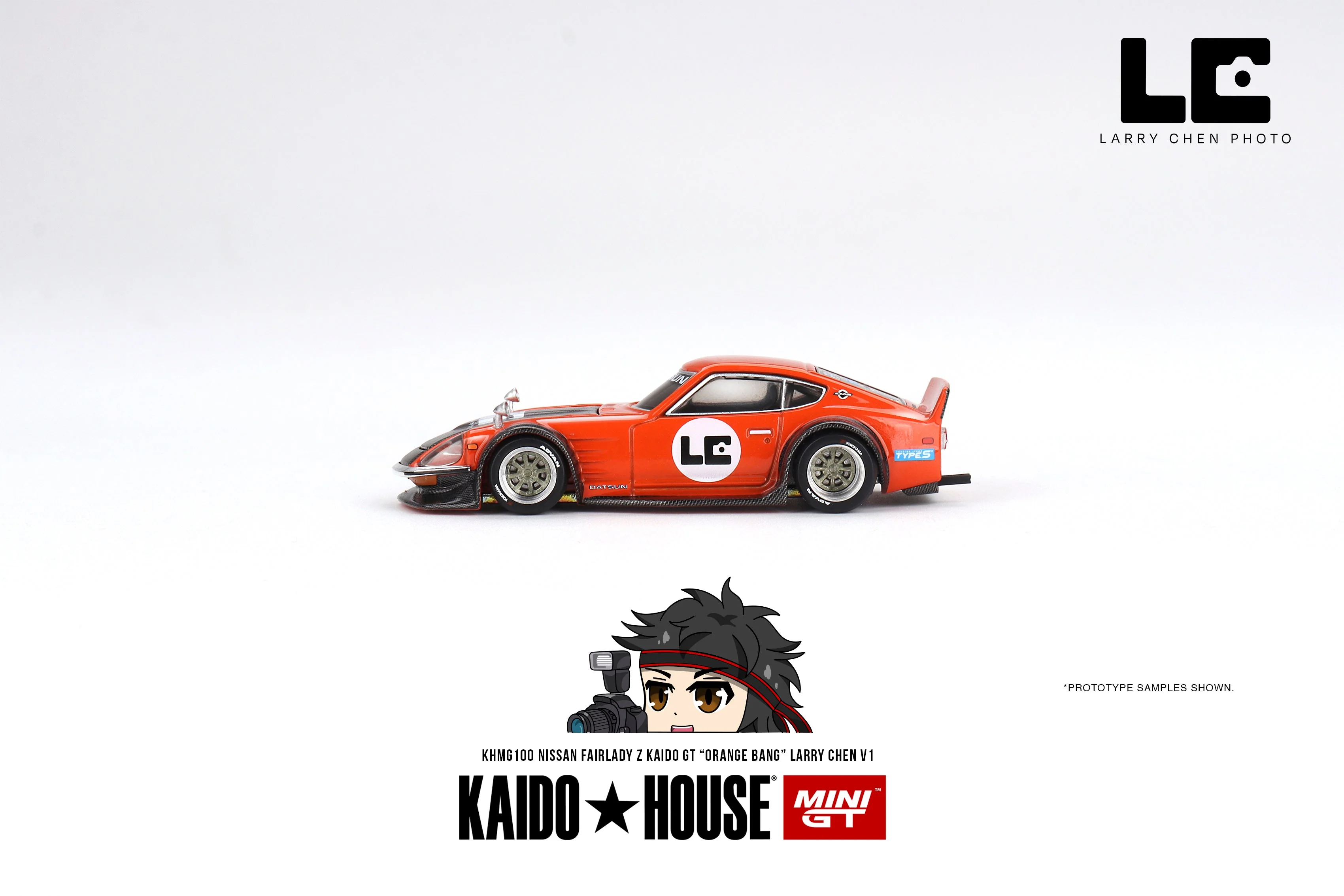 Mini GT - Nissan Fairlady Z Kaido GT 'ORANGE BANG' Larry Chen V1 - KAIDO HOUSE - Scala 1/64 KHMG100 - Image 3