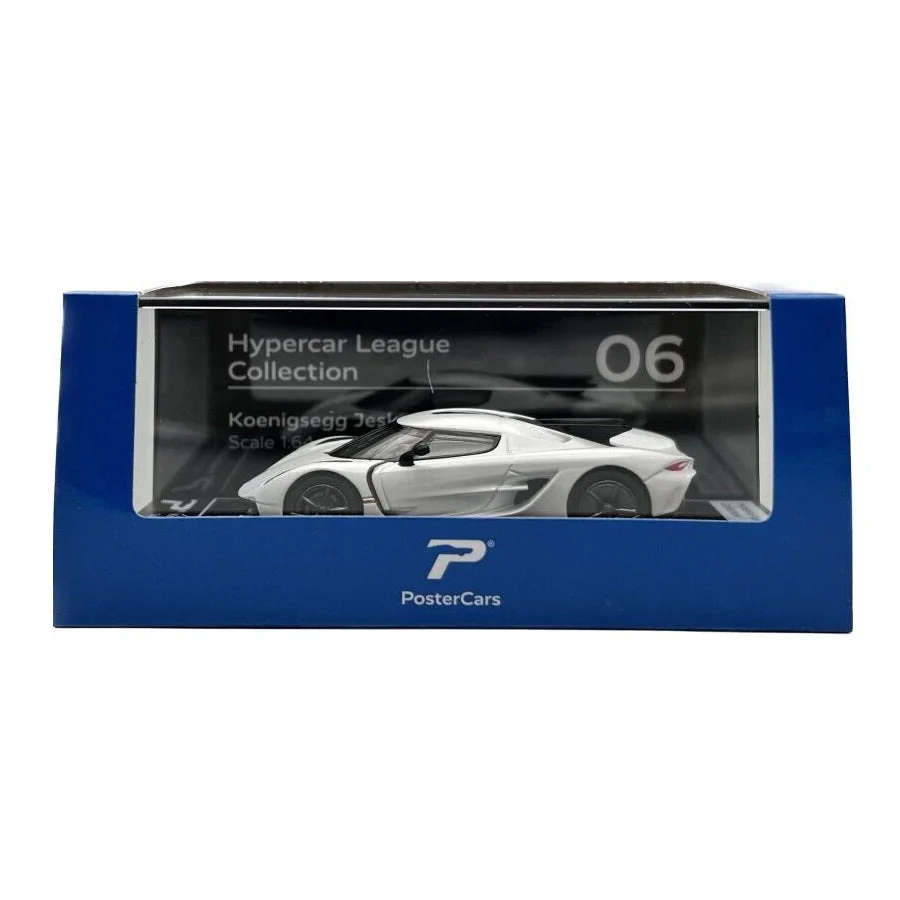 PosterCars Koenigsegg Jesko Absolut H06 Crystal White - Scala 1/64 - Image 3
