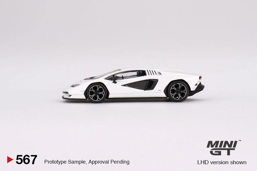 Mini GT - Lamborghini Countach LPI 800-4 Bianco Siderale LHD - Scala 1/64 MGT00567 - Image 4