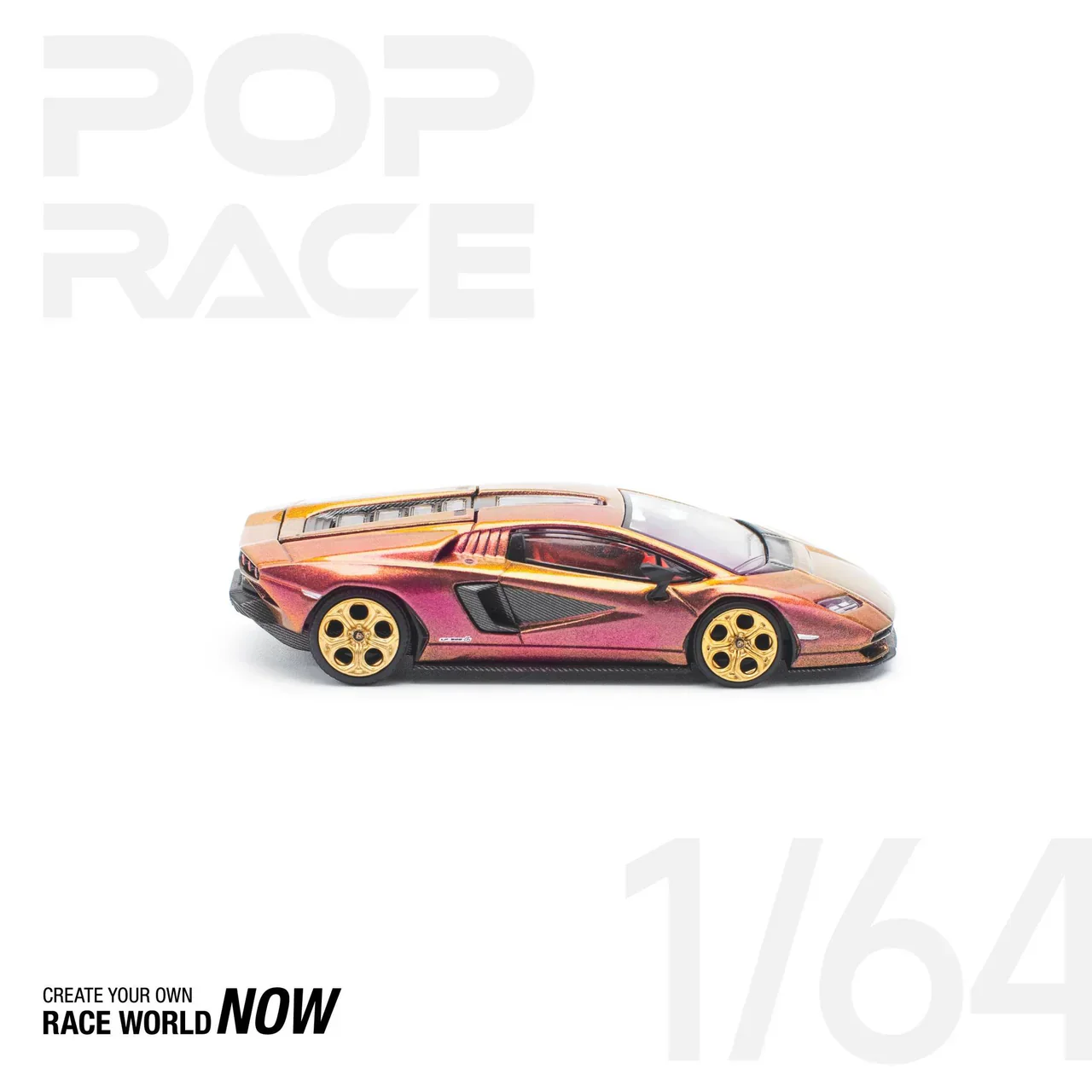 Pop Race - Lamborghini Countach LPI 800-4 Blu Hal - Scala 1/64 PR64-175 - Image 4