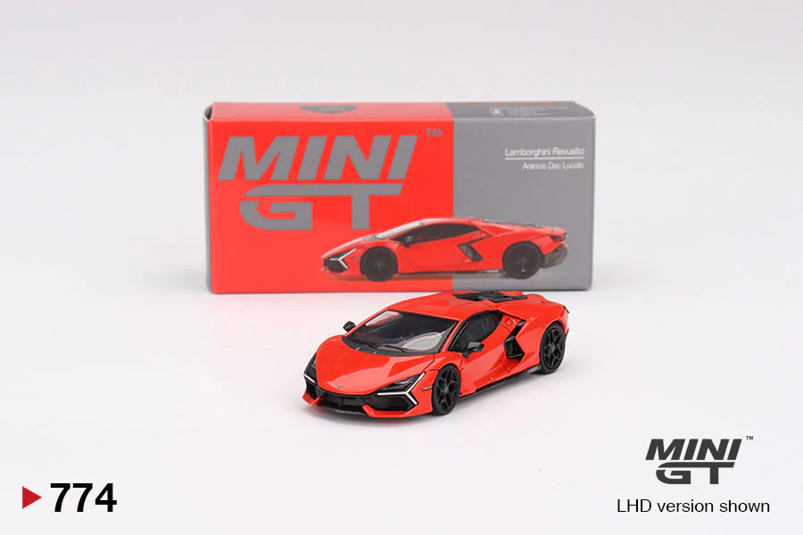 Mini GT - Lamborghini Revuelto Arancio Dac Lucido - Scala 1/64 MGT00774-L LHD - Image 2