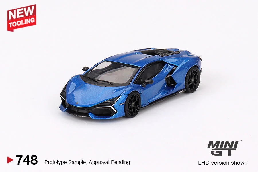Mini GT - Lamborghini Revuelto Blu Eleos - Scala 1/64  MGT00748 LDH - Image 3