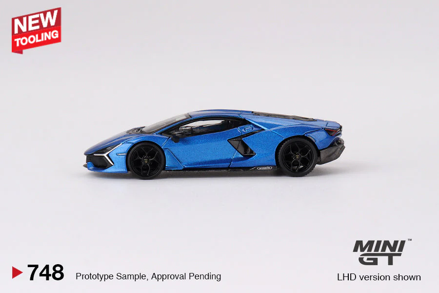 Mini GT - Lamborghini Revuelto Blu Eleos - Scala 1/64  MGT00748 LDH - Image 4