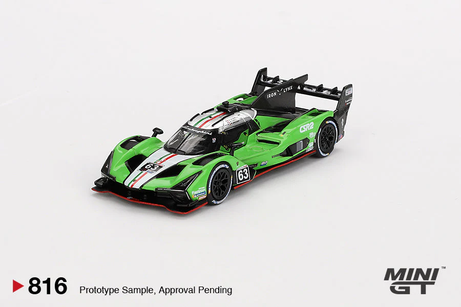 Mini GT - Lamborghini SC63 #63 Iron Lynx 2024 IMSA Sebring 12 Hrs - Scala 1/64 MGT00816-L