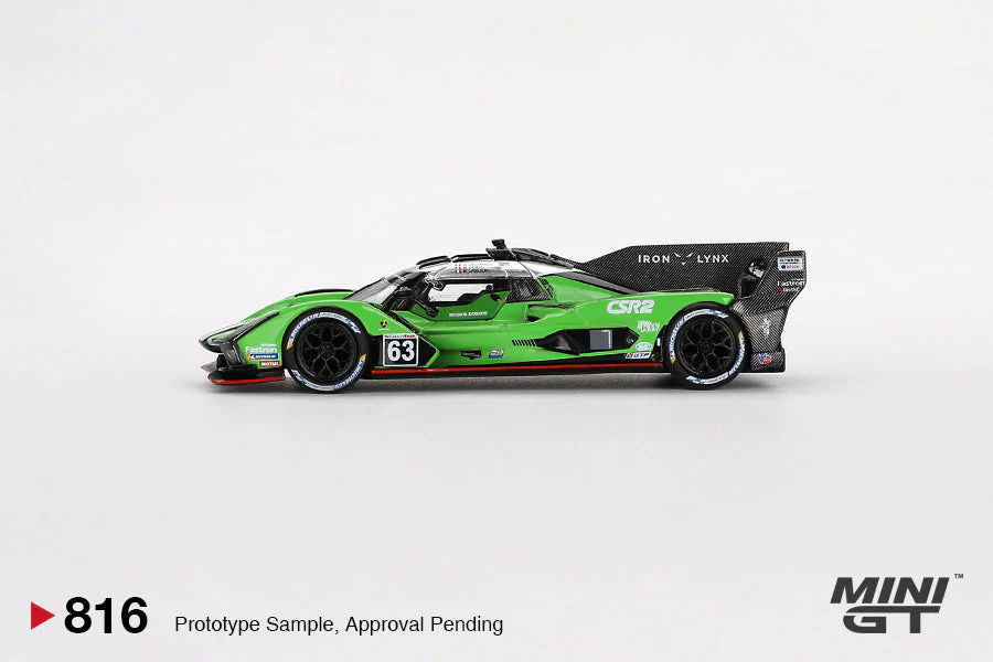 Mini GT - Lamborghini SC63 #63 Iron Lynx 2024 IMSA Sebring 12 Hrs - Scala 1/64 MGT00816-L - Image 4