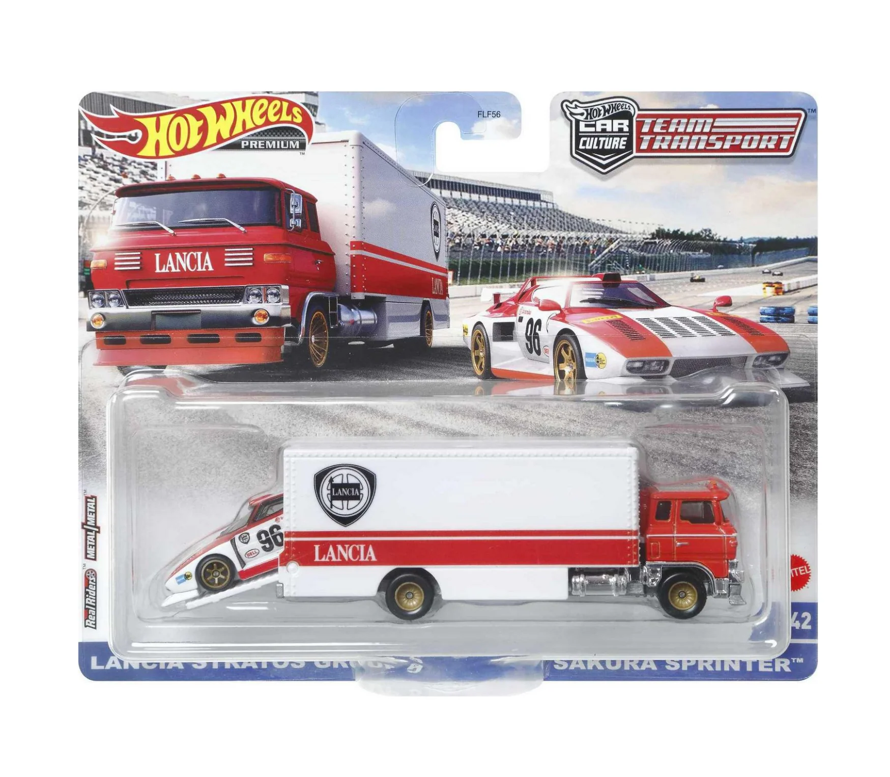 Hot Wheels Premium - Lancia Stratos Group 5 & Sakura Sprinter - Series Car Culture Team Transport - Scala 1/64