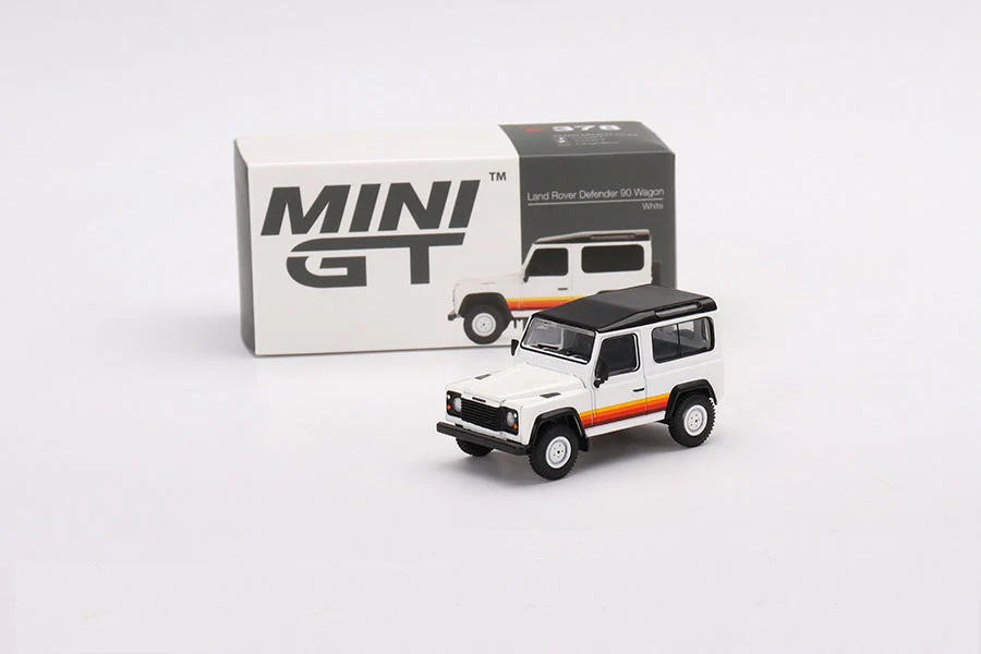Mini GT - Land Rover Defender 90 Wagon White LDH - Scala 1/64 MGT00378-R - Image 2