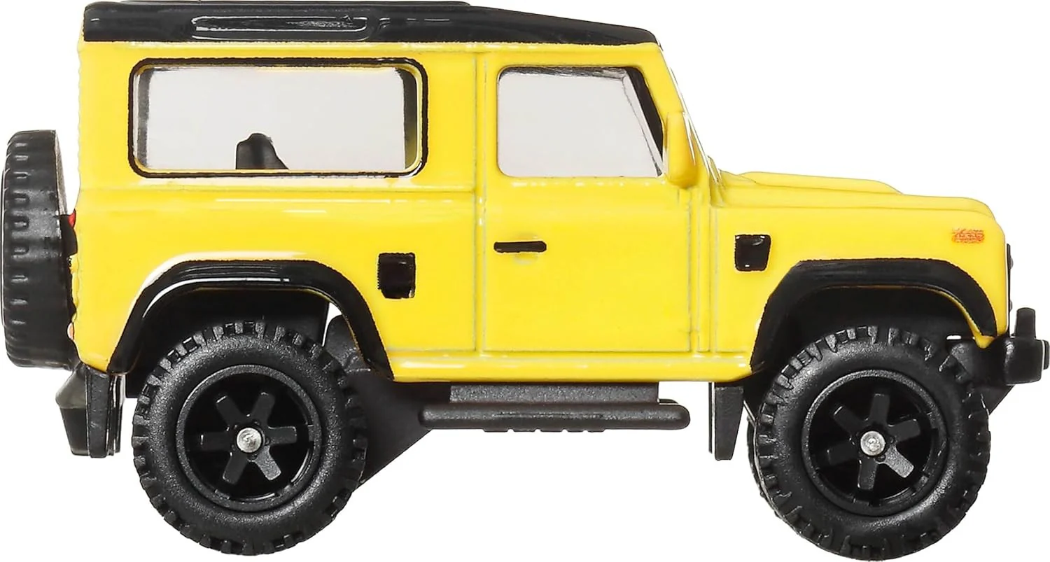 Hot Wheels Premium - Land Rover Defender 90 Yellow - Series Car Culture Off Road  - Scala 1/64 - Image 4