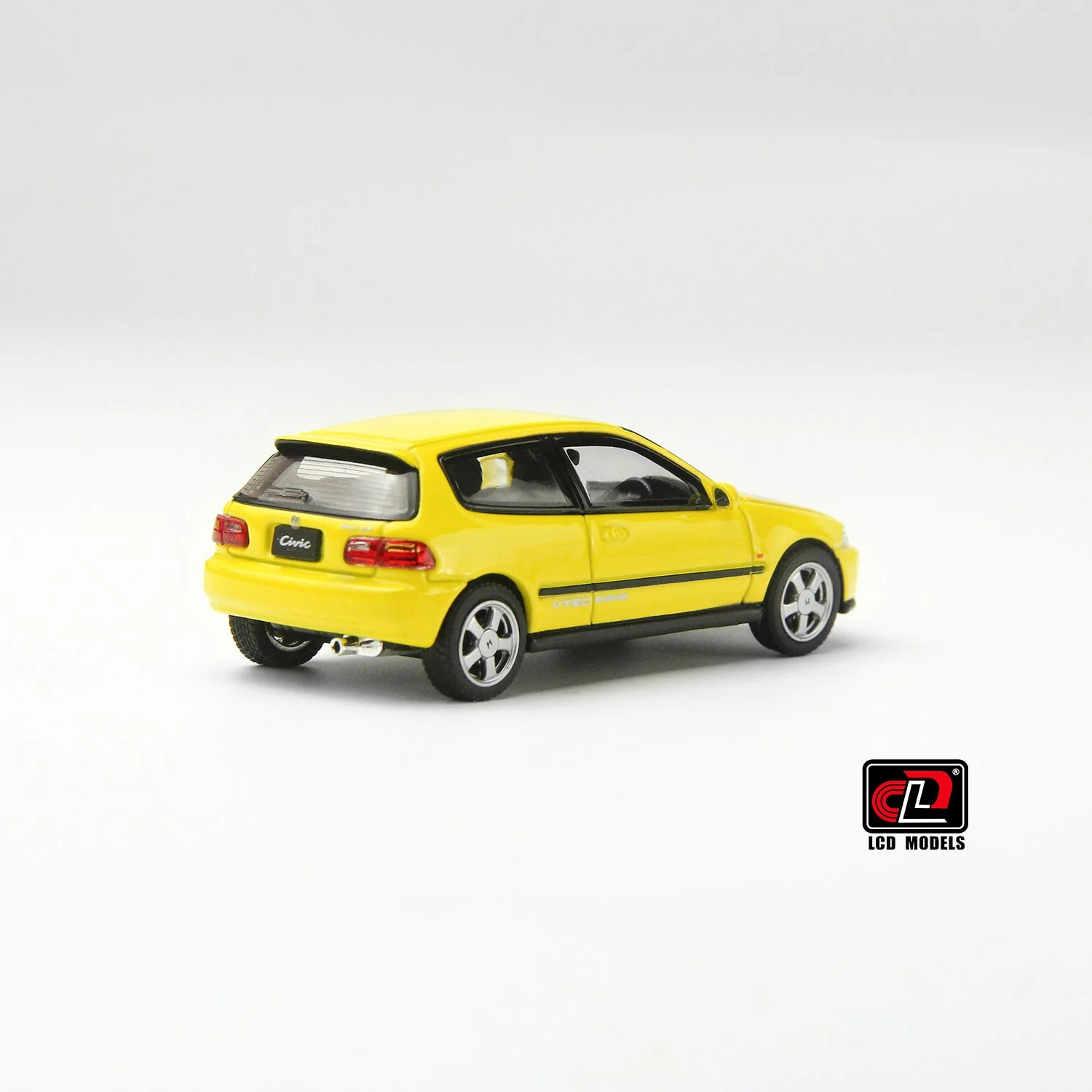 LCD Models - Honda CIVIC SiR II(EG6) Yellow - Scala 1/64 LCD64034-YE - Image 3