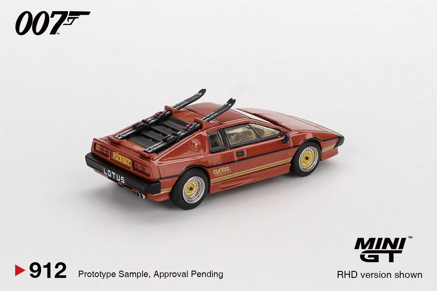 [PRE-ORDER] Mini GT - Lotus Esprit Turbo "For Your Eyes Only" 007 James Bond - Scala 1-64 MGT00912-007J Japanese Packaging - Image 3