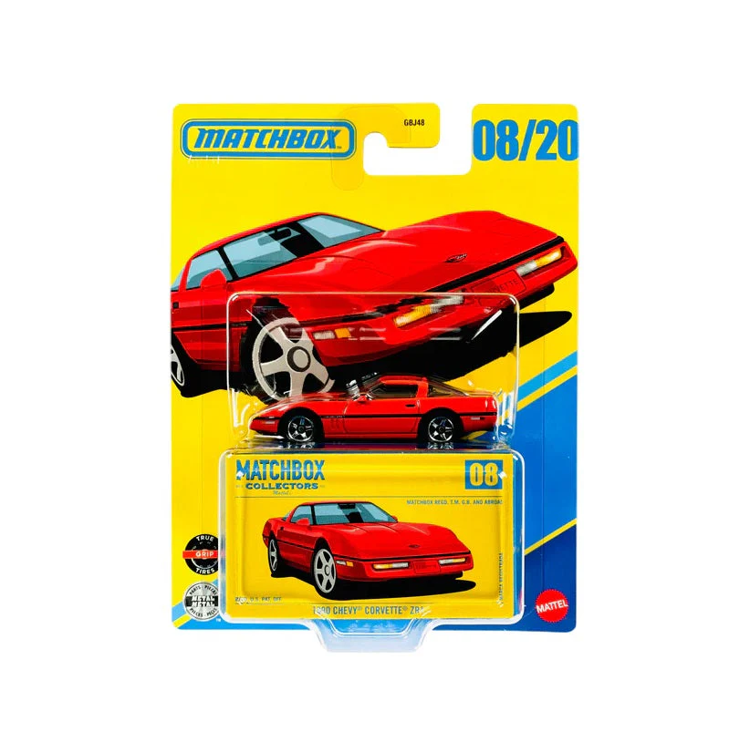 Matchbox - 1990 Chevy Corvette Zr1 #08 - Matchbox Collectors - Scala 1/64 Circa