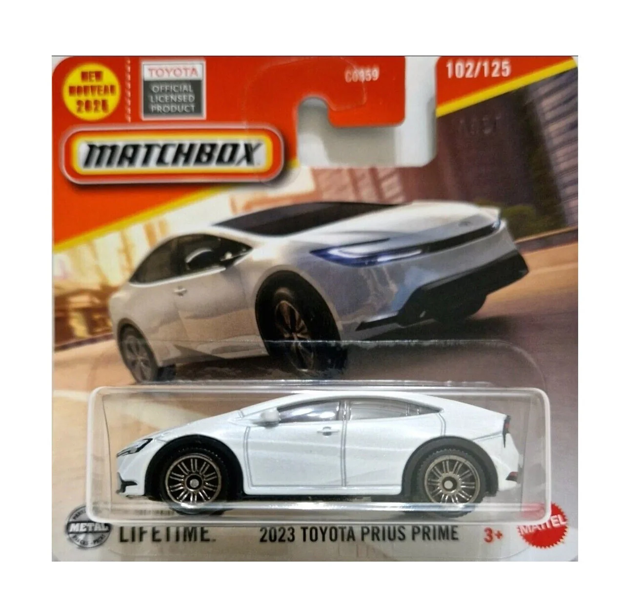 Matchbox - 2023 Toyota Prius Prime White #102 - Scala 1/64 Circa