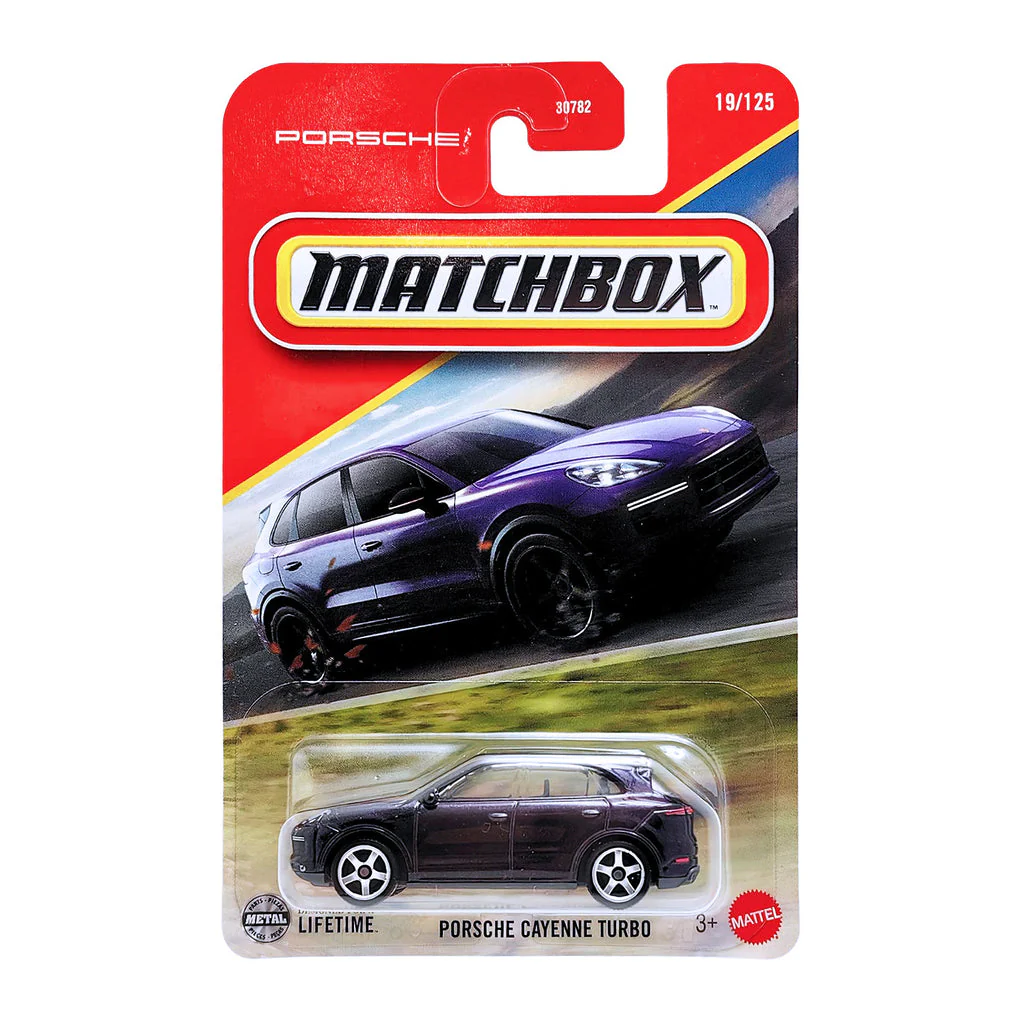 Matchbox - Porsche Cayenne Turbo Purple #19 Long Card - Scala 1/64