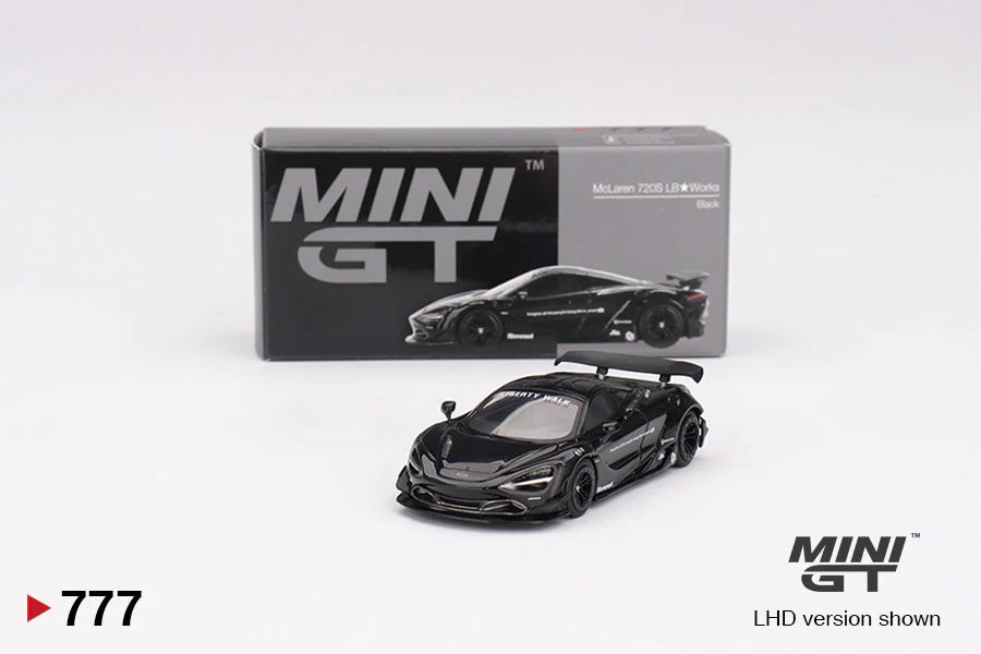 McLaren 720S LB★Works Black - Mini GT - Scala 1/64 MGT00777-R - Image 2