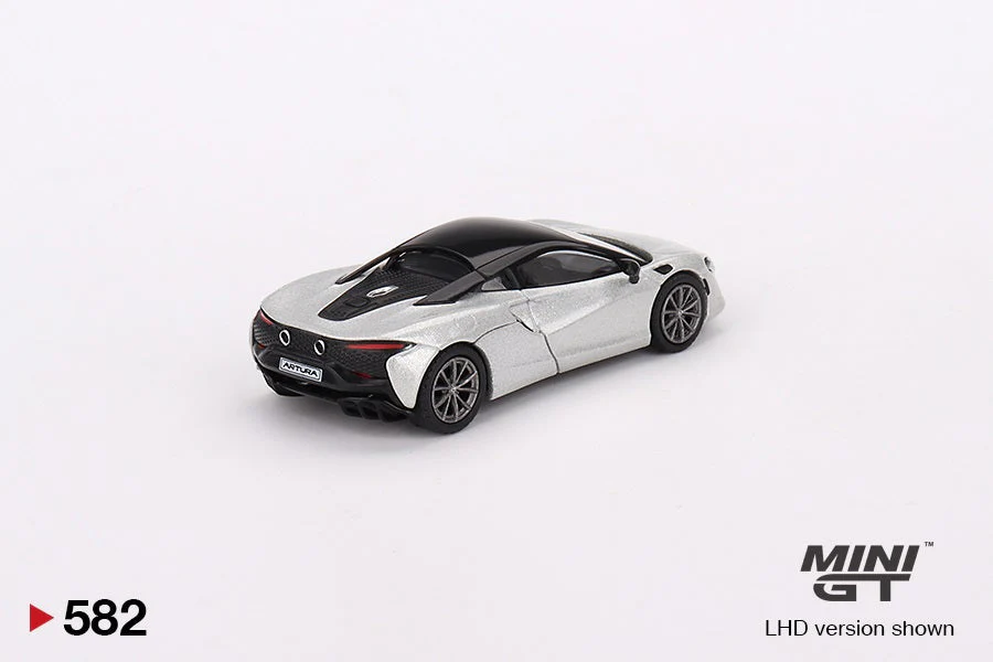 Mini GT - McLaren Artura Ice Silver - Scala 1/64 MGT00582-R RHD - Image 2