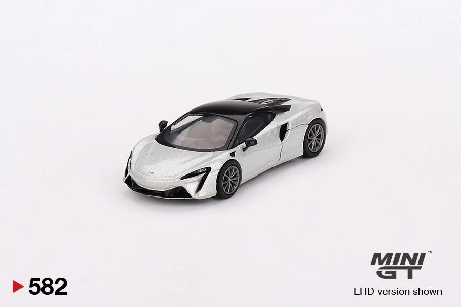 Mini GT - McLaren Artura Ice Silver - Scala 1/64 MGT00582-R RHD - Image 3