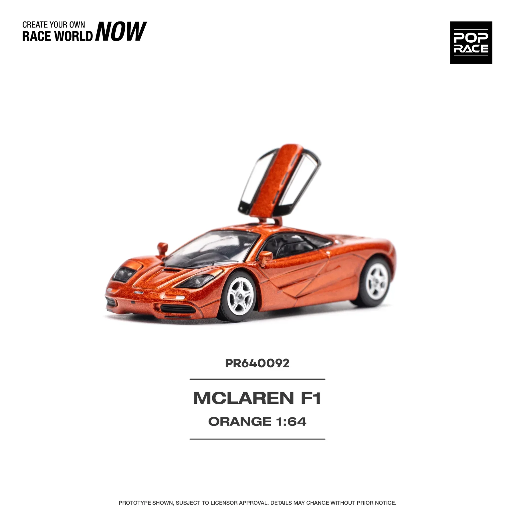 Pop Race - McLaren F1 Orange - Scala 1/64 PR64-92 - Image 8