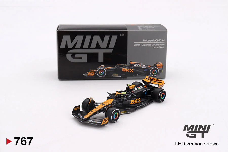 Mini GT - McLaren MCL60 #4 Lando Norris 2023 F1 2023 Japanese GP 2nd Place - Scala 1/64 MGT00767-L - Image 2