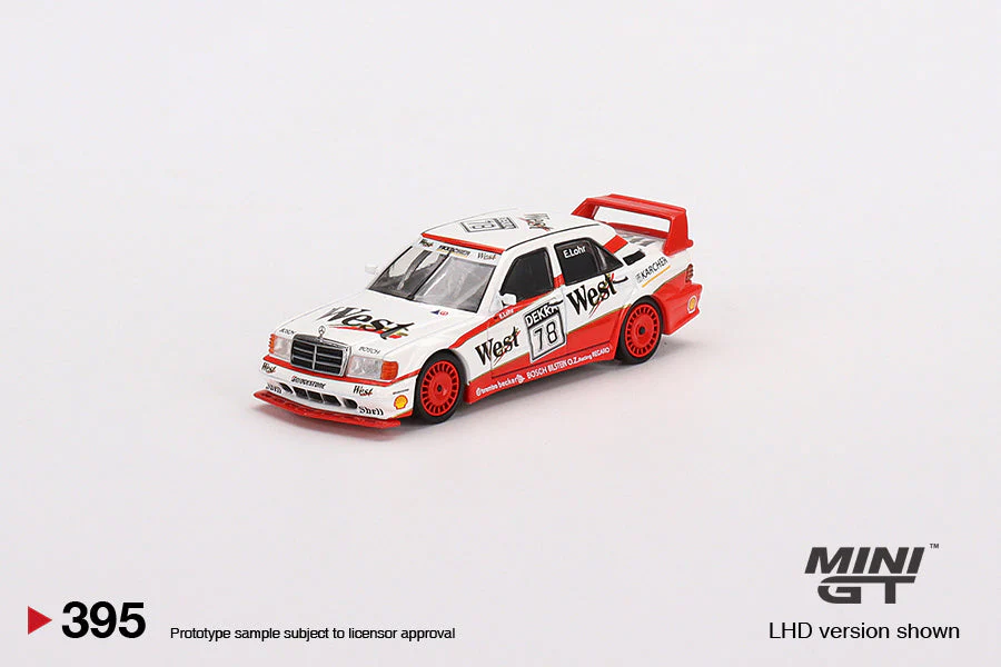 Mini GT - Mercedes-Benz 190E 2.5 16 Evolution II 1991 DTM #78 Lohr MiJo Exclusives - Scala 1/64 MGT00395-MJ - Image 3