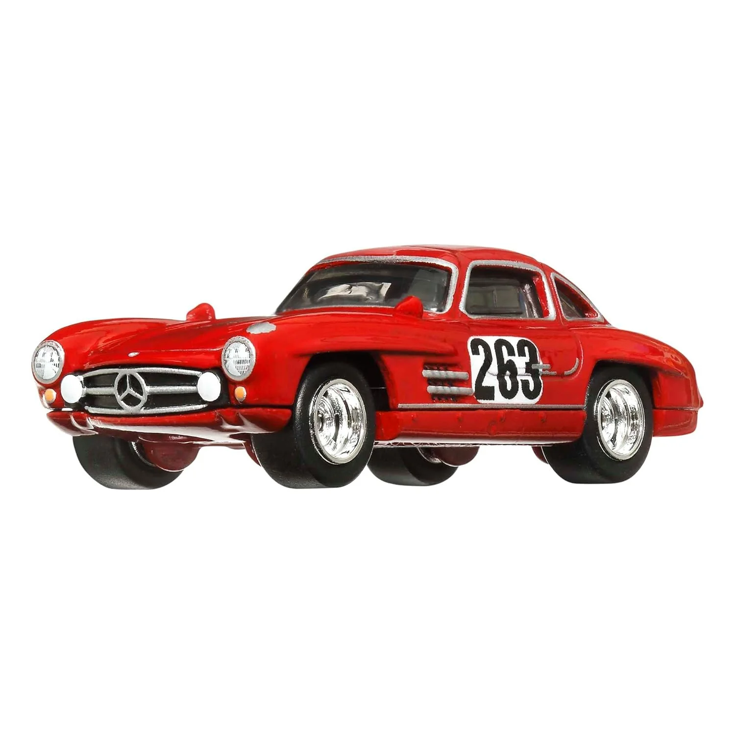 Hot Wheels Premium - Mercedes-Benz 300 SL Red Jay Leno's Garage- Series Car Culture - Scala 1/64 - Image 2