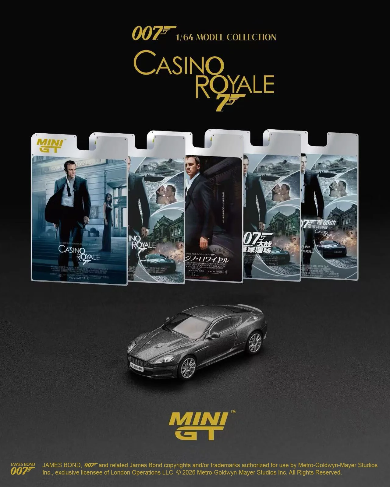 [PRE-ORDER] Mini GT - Aston Martin DBS Casino Royale James Bond 007 movie 2006 - Scala 1-64 MGT00917-007E English Blister