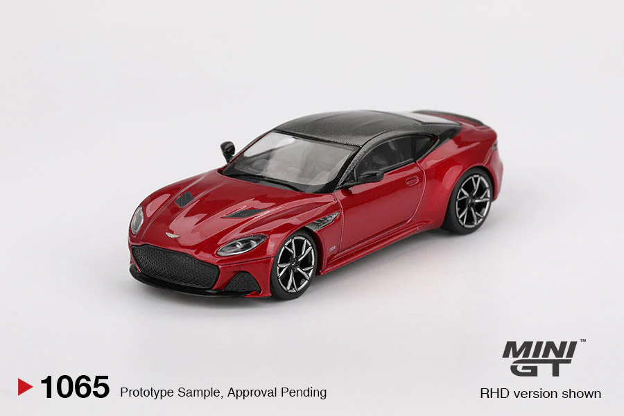 Mini GT - Aston Martin DBS Hyper Red 2023 - Scala 1/64 MGT01065-L