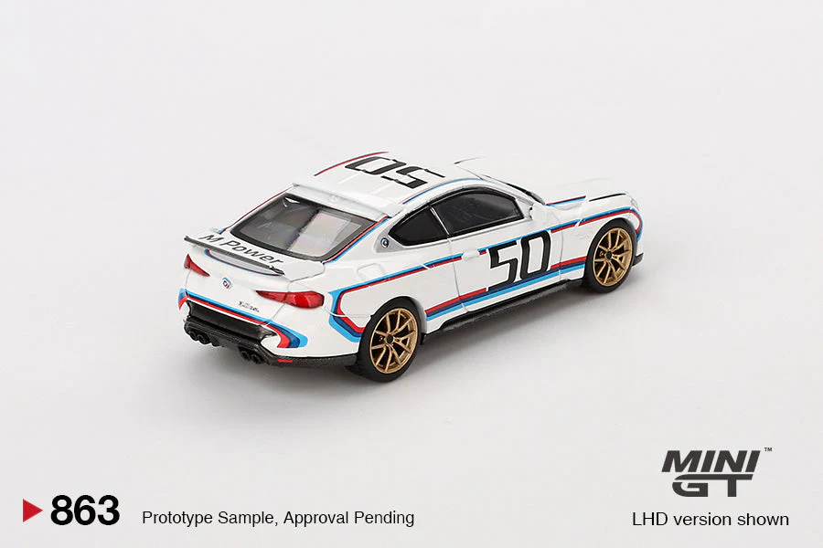 Mini GT - BMW 3.0 CSL White - Scala 1/64 MGT00863-BL Blister Packaging - Image 4
