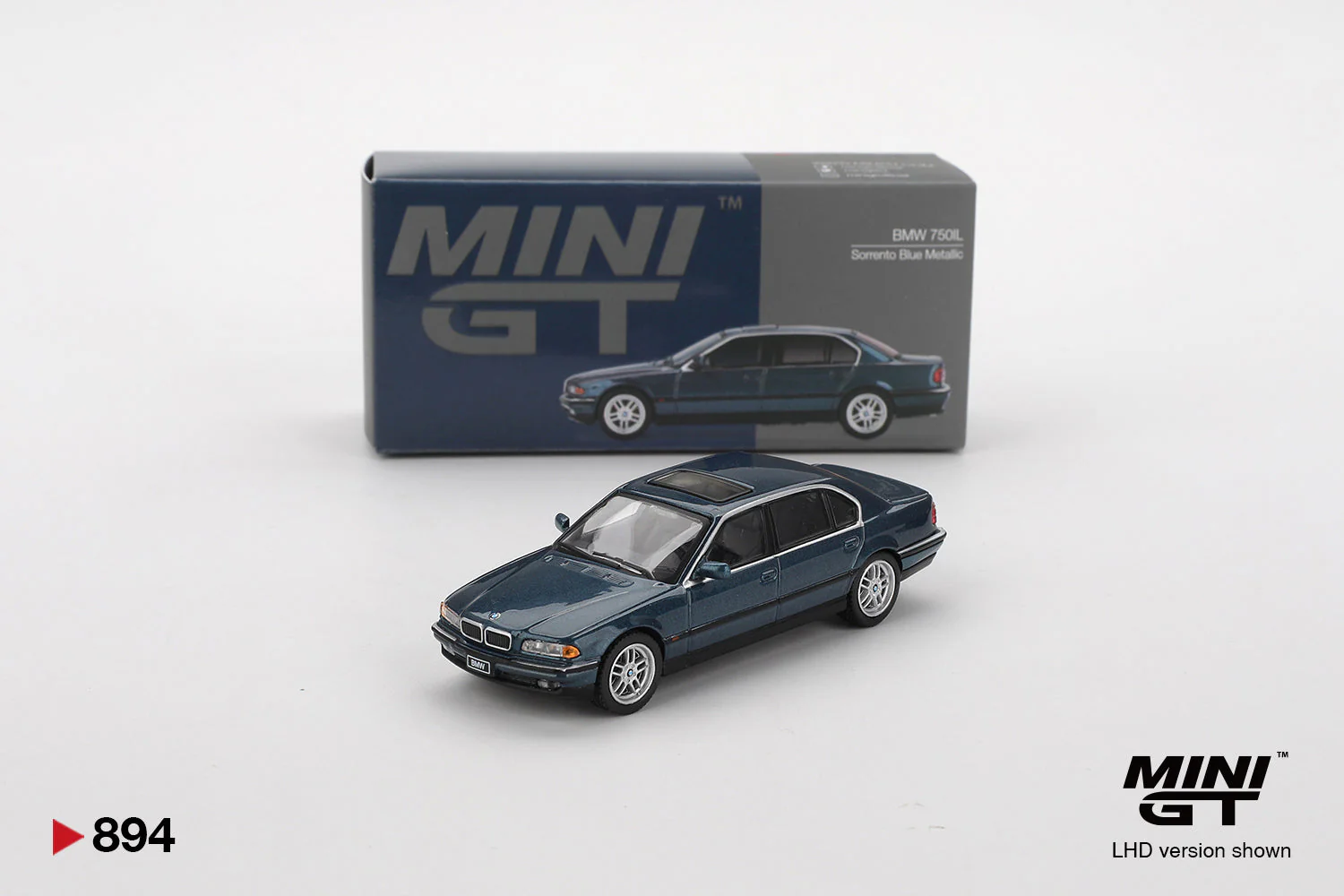 Mini GT - BMW 750IL Sorrento Blue Metallic - Scala 1/64 MGT00894-L - Image 4