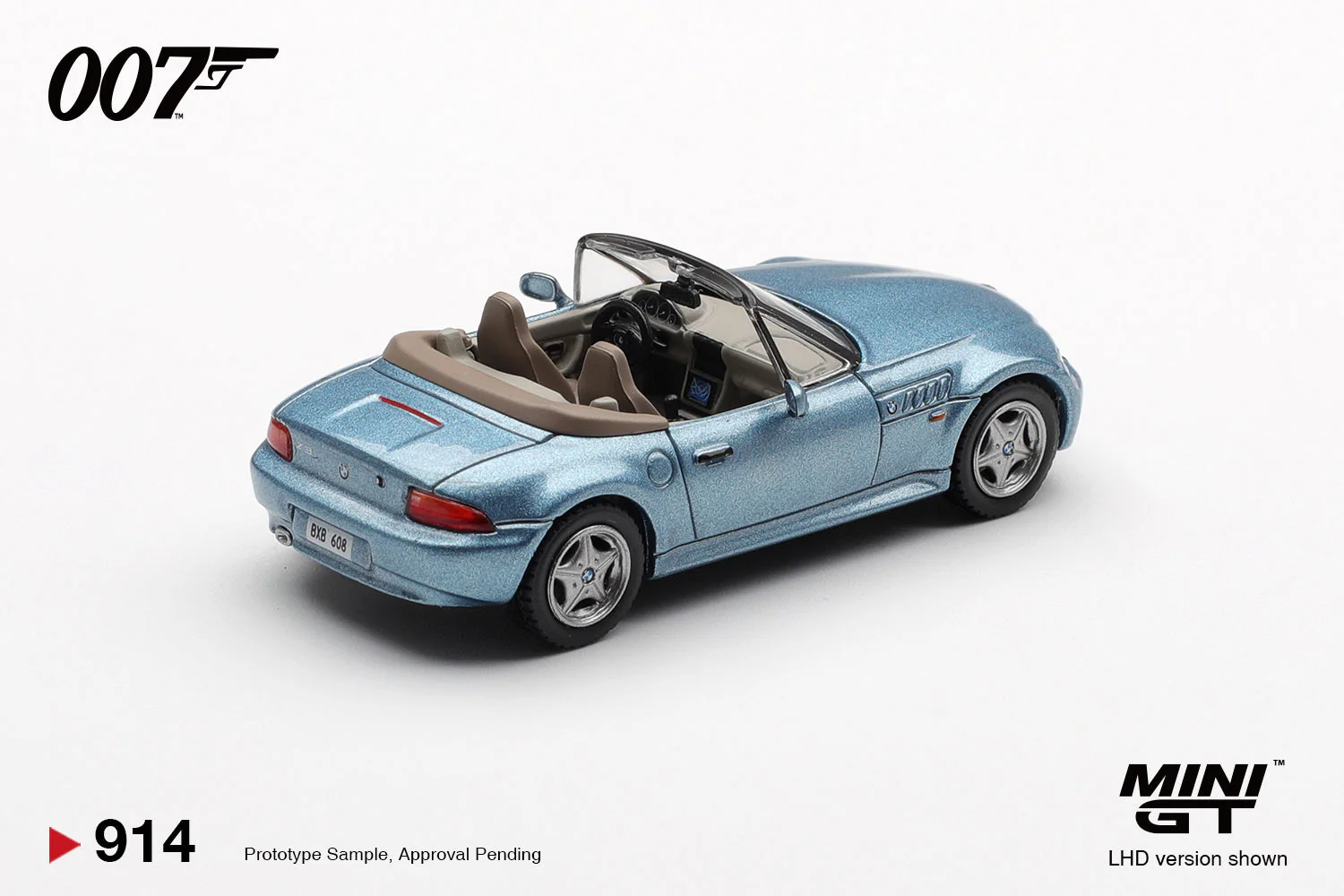 [PRE-ORDER] - Mini GT - BMW Z3 Goldeneye 007 James Bond 1995 - Scala 1/64 MGT00914-007J Japanese Packaging - Image 3