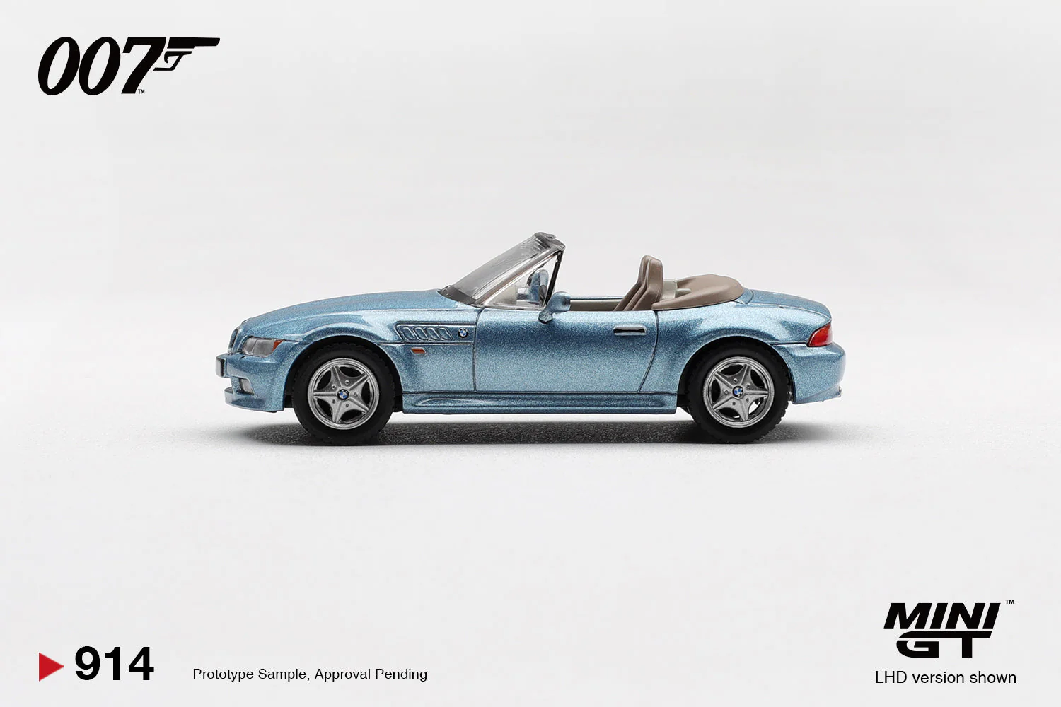 [PRE-ORDER] - Mini GT - BMW Z3 Goldeneye 007 James Bond 1995 - Scala 1/64 MGT00914-007J Japanese Packaging - Image 4